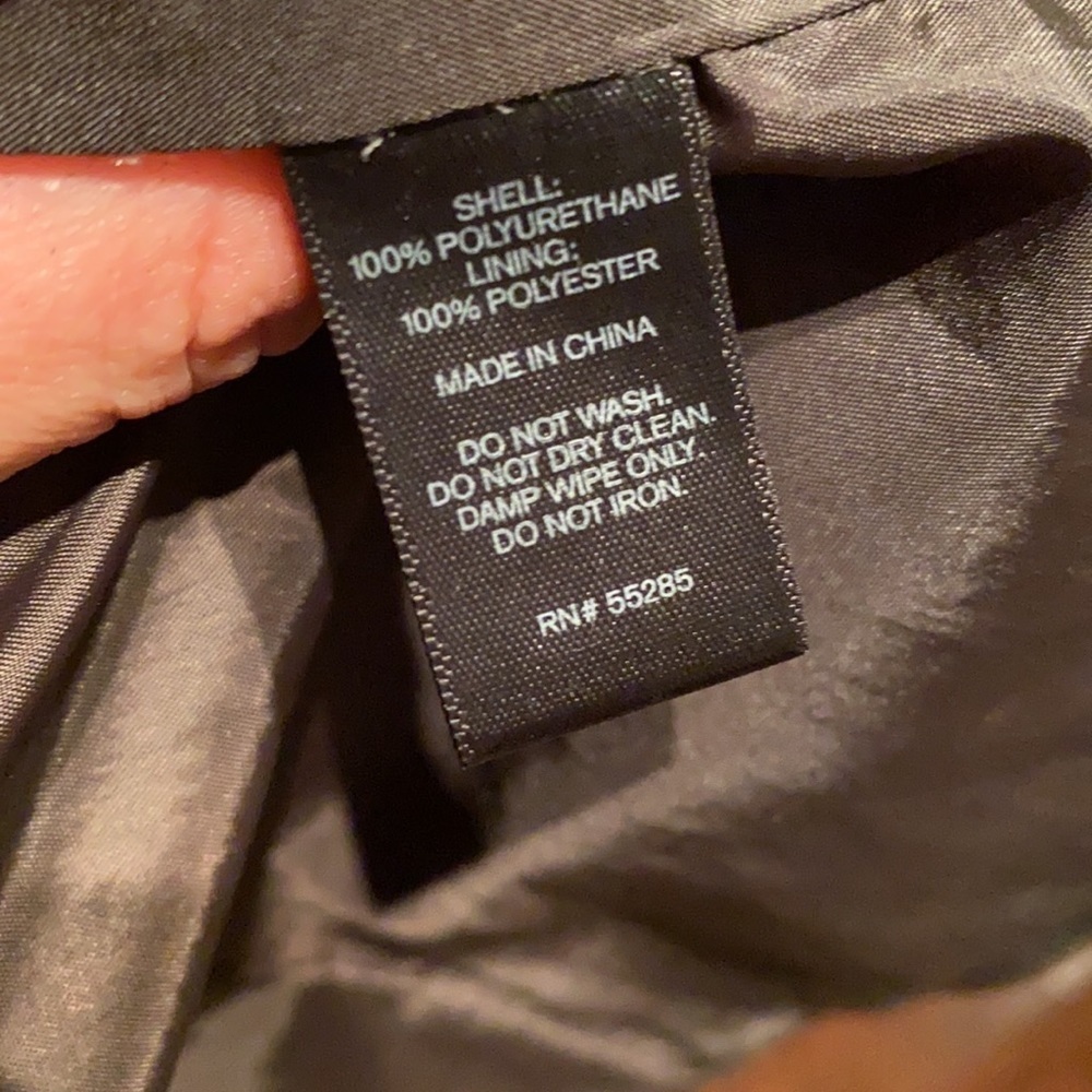 Express jacket faux leather worn coat XS​​ - Picture 11 of 11